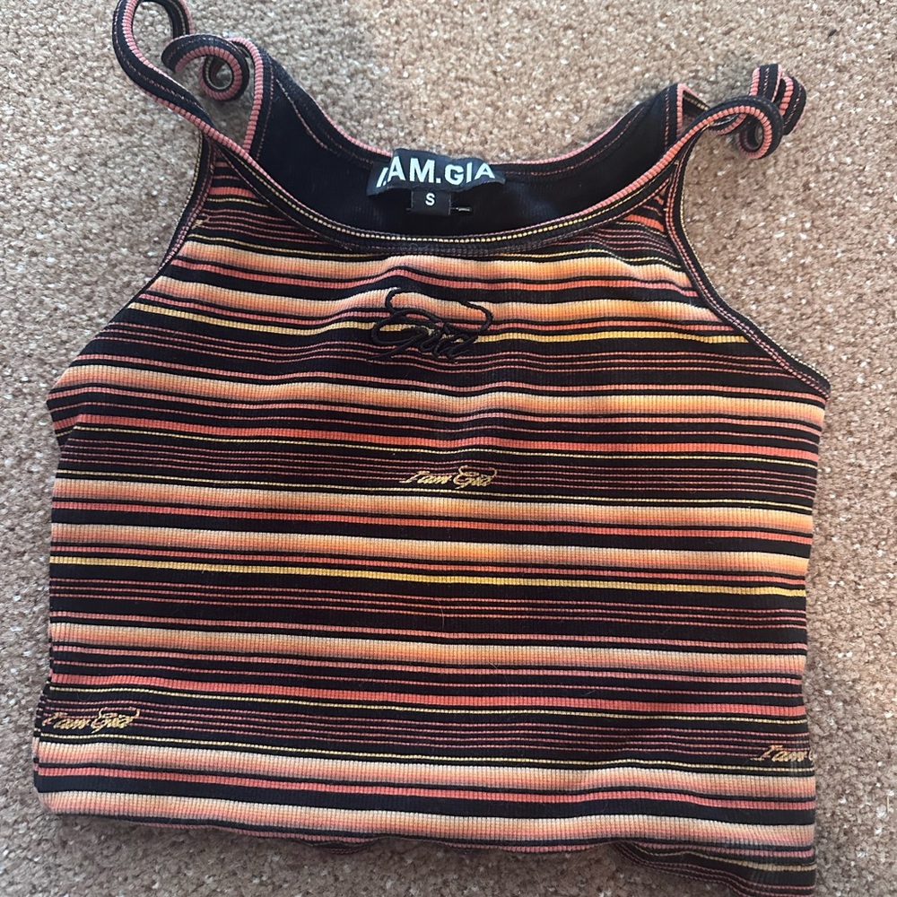 I.AM.GIA Women's Multicolor Striped Tank Top